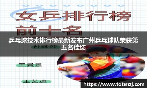 乒乓球技术排行榜最新发布广州乒乓球队荣获第五名佳绩